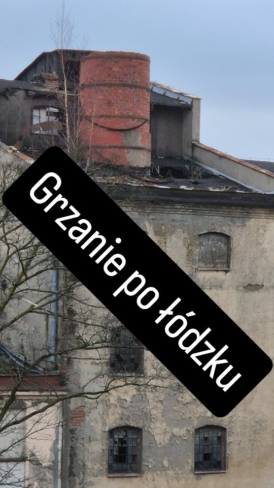 Ogromny komin w Łodzi